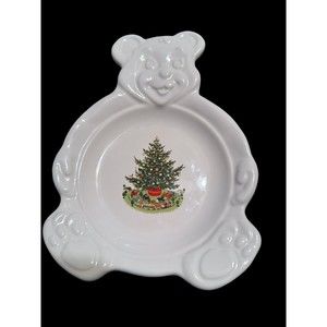 Pfaltzgraff Teddy Bear Christmas‎ Holiday Plate 8.25”x6”